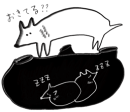 Three little raccoon sticker #2321289