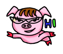 Piggy Pink sticker #2321336