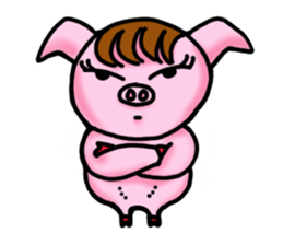 Piggy Pink sticker #2321337