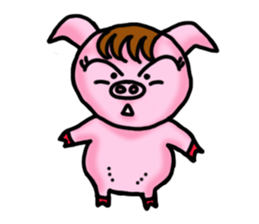 Piggy Pink sticker #2321339