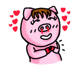 Piggy Pink sticker #2321342