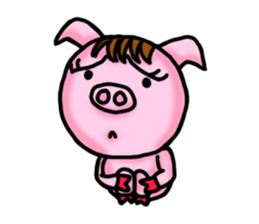 Piggy Pink sticker #2321343