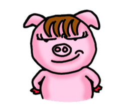 Piggy Pink sticker #2321346