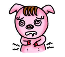 Piggy Pink sticker #2321349