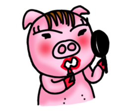Piggy Pink sticker #2321355
