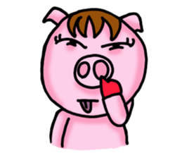 Piggy Pink sticker #2321369