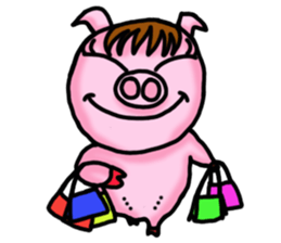 Piggy Pink sticker #2321370