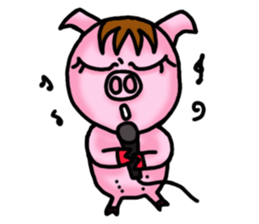 Piggy Pink sticker #2321373