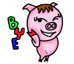 Piggy Pink sticker #2321375