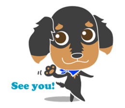 The cute little Dachshund sticker #2321938