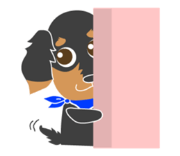 The cute little Dachshund sticker #2321946
