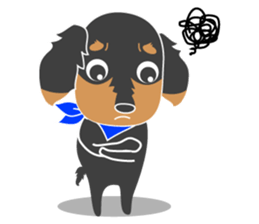 The cute little Dachshund sticker #2321947
