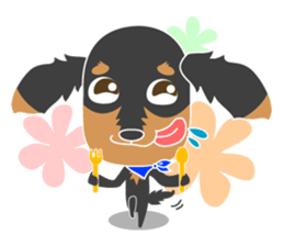 The cute little Dachshund sticker #2321956