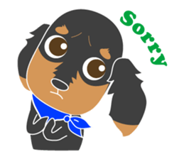 The cute little Dachshund sticker #2321957