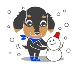 The cute little Dachshund sticker #2321961