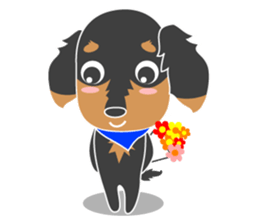 The cute little Dachshund sticker #2321963