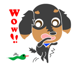 The cute little Dachshund sticker #2321971