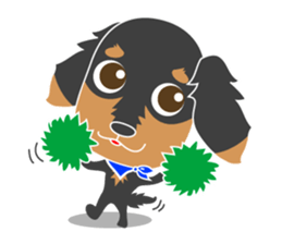 The cute little Dachshund sticker #2321972