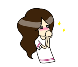 Football Fan Girl with Her Bunny sticker #2322058