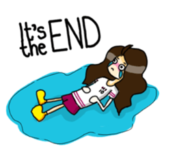 Football Fan Girl with Her Bunny sticker #2322077