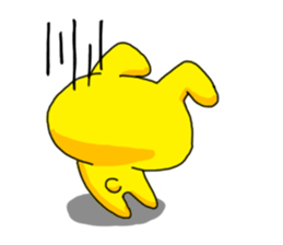 Football Fan Girl with Her Bunny sticker #2322084