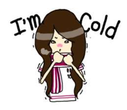 Football Fan Girl with Her Bunny sticker #2322093