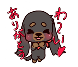 Cute dog carrying happiness sticker #2322176