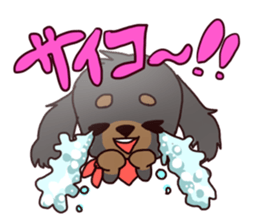 Cute dog carrying happiness sticker #2322178