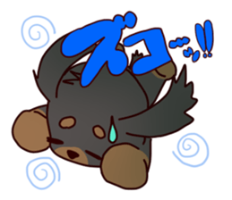 Cute dog carrying happiness sticker #2322180