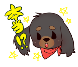 Cute dog carrying happiness sticker #2322184