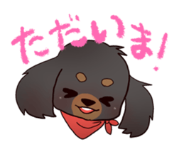 Cute dog carrying happiness sticker #2322185