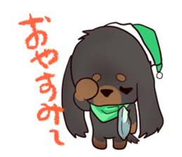 Cute dog carrying happiness sticker #2322189