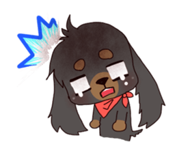 Cute dog carrying happiness sticker #2322200