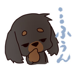 Cute dog carrying happiness sticker #2322212