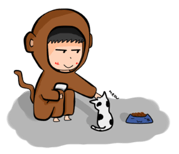 Monki and Kitten sticker #2322481