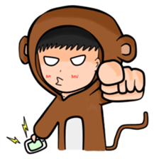 Monki and Kitten sticker #2322484