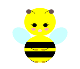 Bees leisurely sticker #2322816