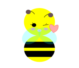 Bees leisurely sticker #2322817