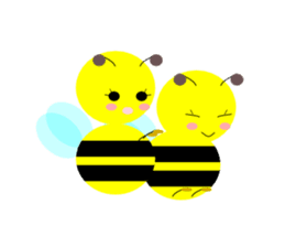 Bees leisurely sticker #2322821