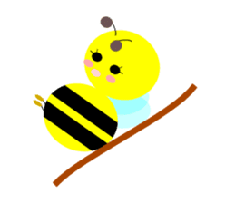 Bees leisurely sticker #2322822