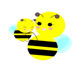 Bees leisurely sticker #2322824