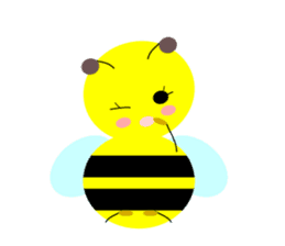 Bees leisurely sticker #2322827