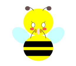 Bees leisurely sticker #2322830