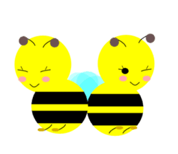 Bees leisurely sticker #2322831