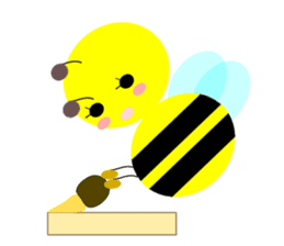 Bees leisurely sticker #2322834