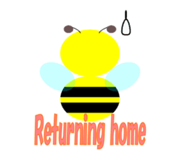 Bees leisurely sticker #2322837