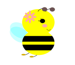 Bees leisurely sticker #2322839