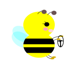 Bees leisurely sticker #2322840