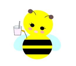 Bees leisurely sticker #2322845