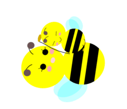 Bees leisurely sticker #2322846